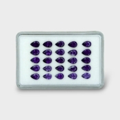 8.62 Cts. Iolite 6x4mm Faceted Pear Shape AAA Grade Gemstones Parcel - Total 25 Pc.