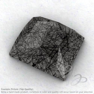 Black Rutile Baguette Shape Calibrated Cabochons