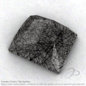 Black Rutile Baguette Shape Calibrated Cabochons