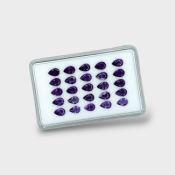 Iolite 6x4mm Faceted Pear AAA Gemstones Parcel - 18145