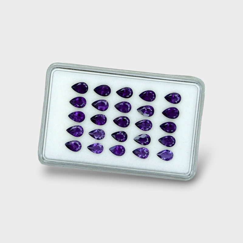 Iolite 6x4mm Faceted Pear AAA Gemstones Parcel - 18145