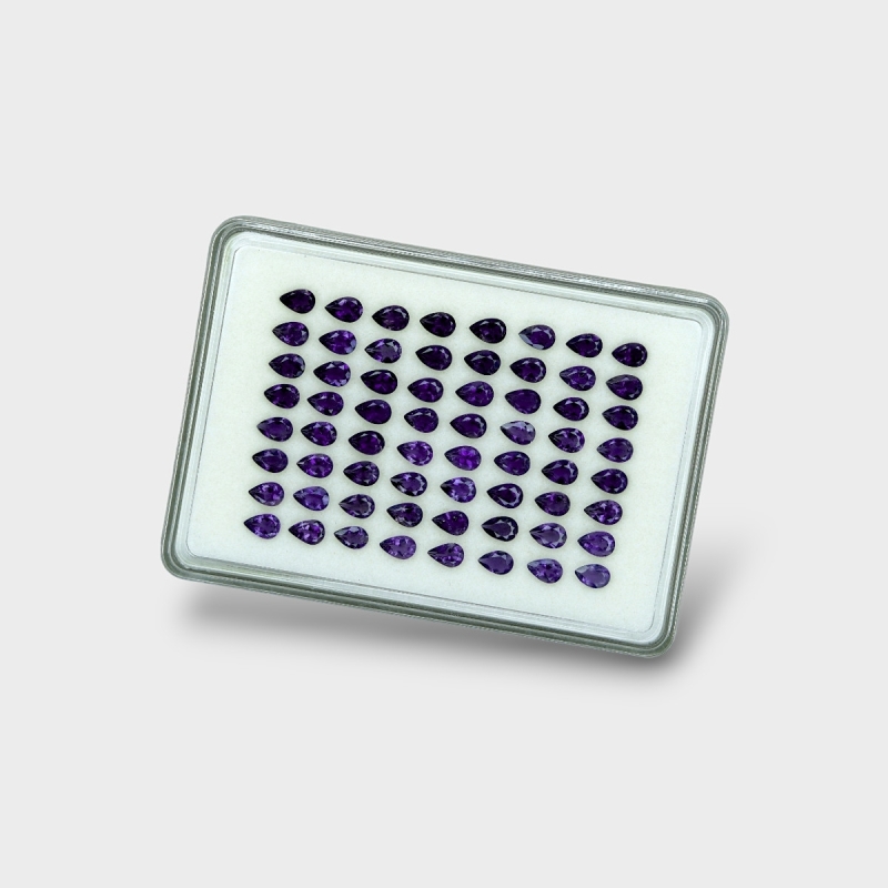 Iolite 6x4mm Faceted Pear AAA Gemstones Parcel - 180623