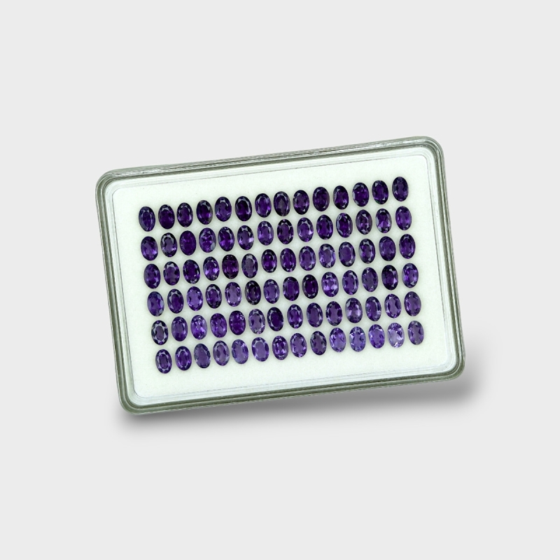 Iolite 6x4mm Faceted Oval AA+ Gemstones Parcel - 180605