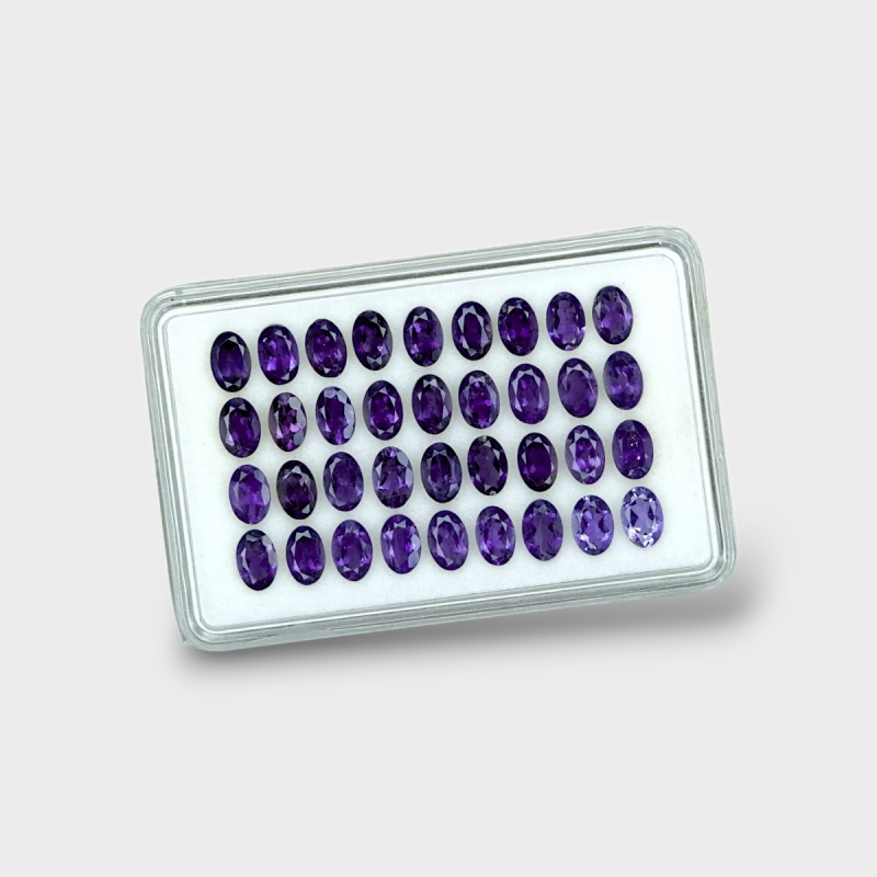 Iolite 6x4mm Faceted Oval AAA Gemstones Parcel - 181460