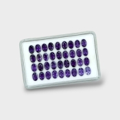 Iolite 6x4mm Faceted Oval AAA Gemstones Parcel - 181460