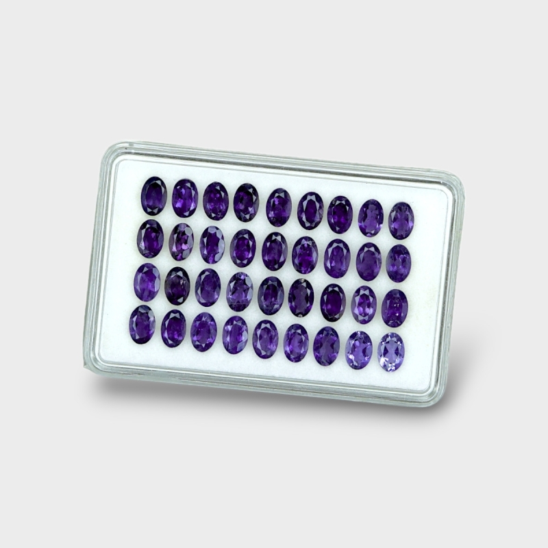 Iolite 6x4mm Faceted Oval AAA Gemstones Parcel - 181460