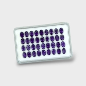 Iolite 6x4mm Faceted Oval AAA Gemstones Parcel - 181461