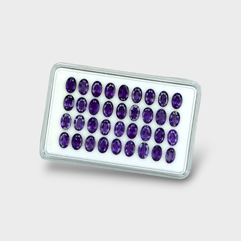 Iolite 6x4mm Faceted Oval AAA Gemstones Parcel - 181461