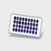 Iolite 6x4mm Faceted Oval AAA Gemstones Parcel - 181461