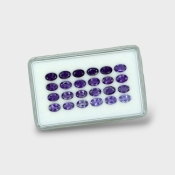 Iolite 6x4mm Faceted Oval AA+ Gemstones Parcel - 180673