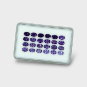 Iolite 6x4mm Faceted Oval AA+ Gemstones Parcel - 180673