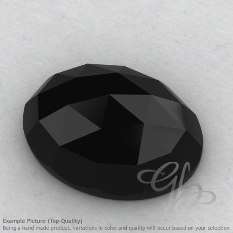 Black Spinel Oval Shape Calibrated Cabochons