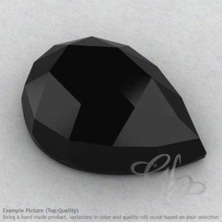 Black Spinel Pear Shape Calibrated Cabochons