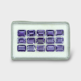 20.43 Cts. Iolite 8x6mm Step Cut Octagon Shape AAA Grade Gemstones Parcel - Total 15 Pc.