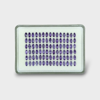 19.27 Cts. Iolite 6x3mm Faceted Marquise Shape AAA Grade Gemstones Parcel - Total 90 Pc.