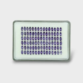 20.3 Cts. Iolite 6x3mm Faceted Marquise Shape AAA Grade Gemstones Parcel - Total 90 Pc.