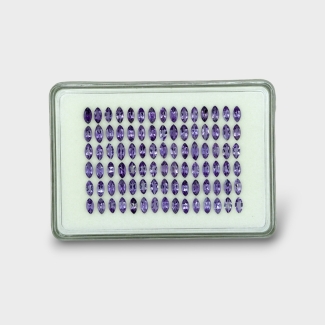 19.92 Cts. Iolite 6x3mm Faceted Marquise Shape AAA Grade Gemstones Parcel - Total 90 Pc.