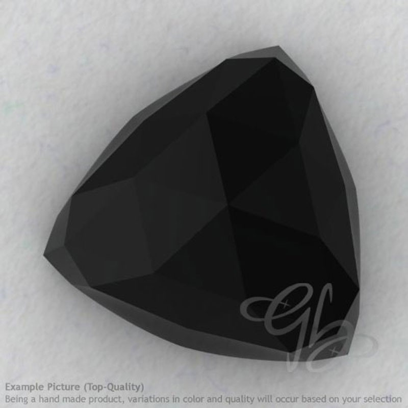 Black Spinel Trillion Shape Calibrated Cabochons