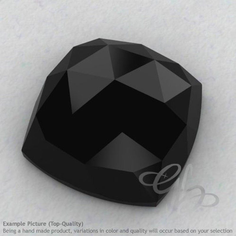 Black Spinel Square Cushion Shape Calibrated Cabochons