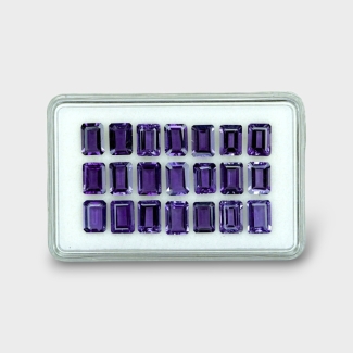 17.97 Cts. Iolite 7x5mm Step Cut Octagon Shape AAA Grade Gemstones Parcel - Total 21 Pc.