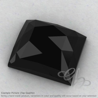 Black Spinel Baguette Shape Calibrated Cabochons