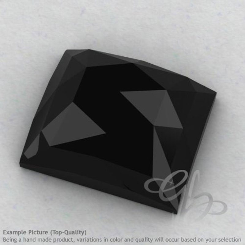 Black Spinel Baguette Shape Calibrated Cabochons