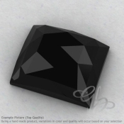 Black Spinel Baguette Shape Calibrated Cabochons