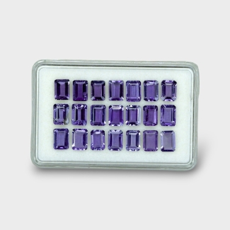 17.52 Cts. Iolite 7x5mm Step Cut Octagon Shape AAA Grade Gemstones Parcel - Total 21 Pc.