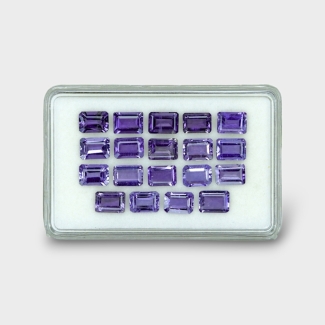 16.04 Cts. Iolite 7x5mm Step Cut Octagon Shape AAA Grade Gemstones Parcel - Total 19 Pc.