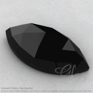 Black Spinel Marquise Shape Calibrated Cabochons