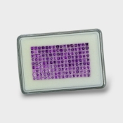 African Amethyst 3mm Step Cut Square AAA Gemstones Parcel - 180331