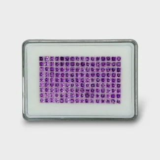 22.55 Cts. African Amethyst 3mm Step Cut Square Shape AAA Grade Gemstones Parcel - Total 144 Pc.