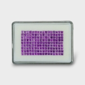 21.57 Cts. African Amethyst 3mm Step Cut Square Shape AAA Grade Gemstones Parcel - Total 144 Pc.