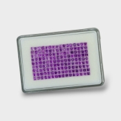 African Amethyst 3mm Step Cut Square AAA Gemstones Parcel - 180328