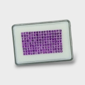 African Amethyst 3mm Step Cut Square AAA Gemstones Parcel - 180330