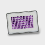 African Amethyst 5x3mm Faceted Oval AAA Gemstones Parcel - 180262