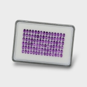 African Amethyst 5x3mm Faceted Oval AAA Gemstones Parcel - 180262