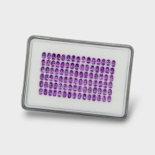 African Amethyst 5x3mm Faceted Oval AAA Gemstones Parcel - 180277