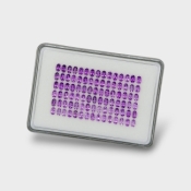 African Amethyst 5x3mm Faceted Oval AAA Gemstones Parcel - 180289
