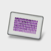 African Amethyst 5x3mm Faceted Oval AAA Gemstones Parcel - 180291