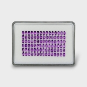 19.76 Cts. African Amethyst 5x3mm Faceted Oval Shape AAA Grade Gemstones Parcel - Total 90 Pc.