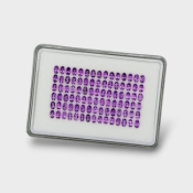 African Amethyst 5x3mm Faceted Oval AAA Gemstones Parcel - 180275