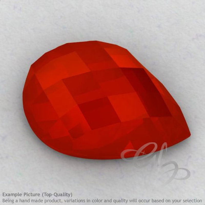 Carnelian Pear Shape Calibrated Cabochons