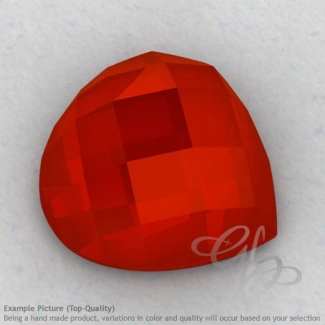 Carnelian Heart Shape Calibrated Cabochons