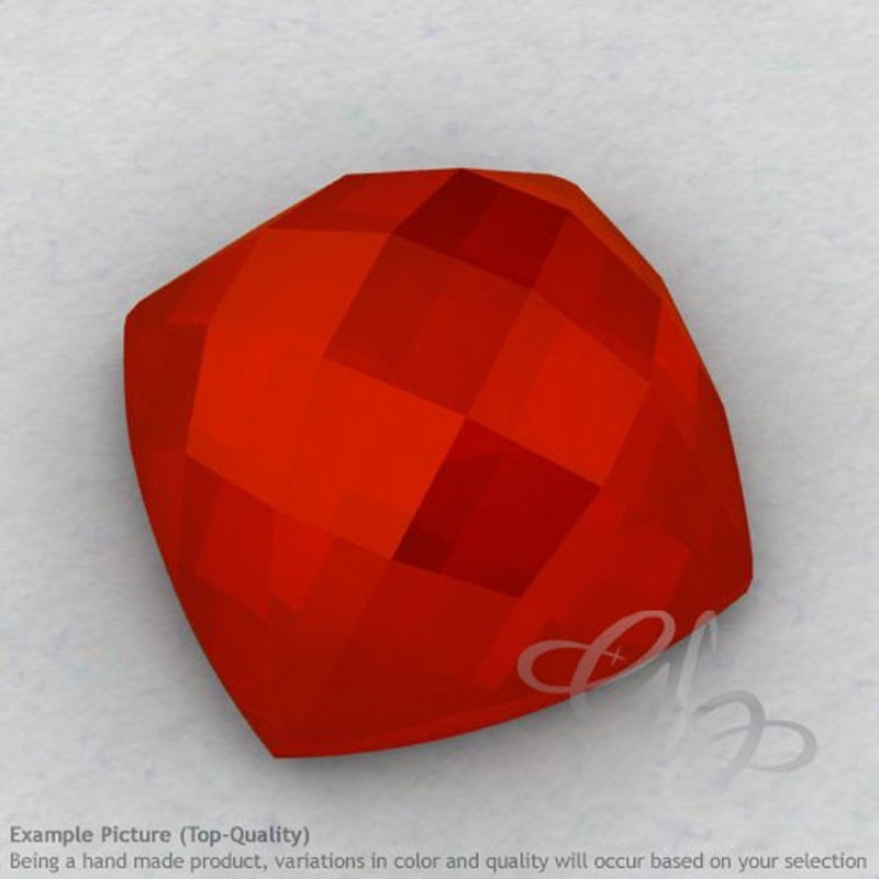 Carnelian Square Cushion Shape Calibrated Cabochons