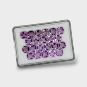 Brazilian Amethyst 10mm Faceted Square Cushion  AA+ Gemstones Parcel - 180411