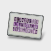 Brazilian Amethyst 10x5mm Step Cut Baguette AAA Gemstones Parcel - 180414