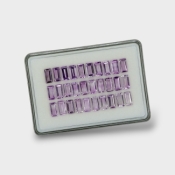 Brazilian Amethyst 10x5mm Step Cut Baguette AA+ Gemstones Parcel - 180402