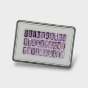 Brazilian Amethyst 10x5mm Step Cut Baguette AA+ Gemstones Parcel - 180402