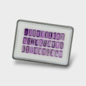 Brazilian Amethyst 10x5mm Step Cut Baguette AAA Gemstones Parcel - 180364